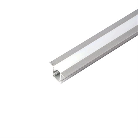 Профиль алюминиевый встраиваемый 9х12мм, серебро, 2м (в компл 2 загл.,4 крепежа) CAB242 - фото 101088