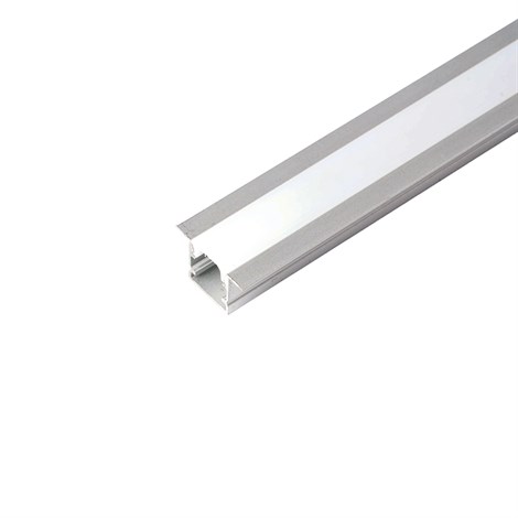 Профиль алюминиевый встраиваемый "Линии света", серебро, CAB255 - фото 101090