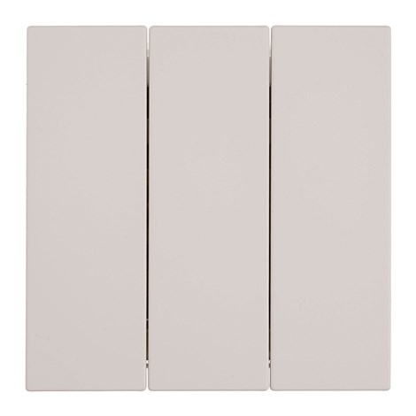 Выключатель 3-клавишный (механизм), STEKKER, 250В, 10А, серия Мия, RSW10-3108-08, пудровый жемчуг - фото 102880