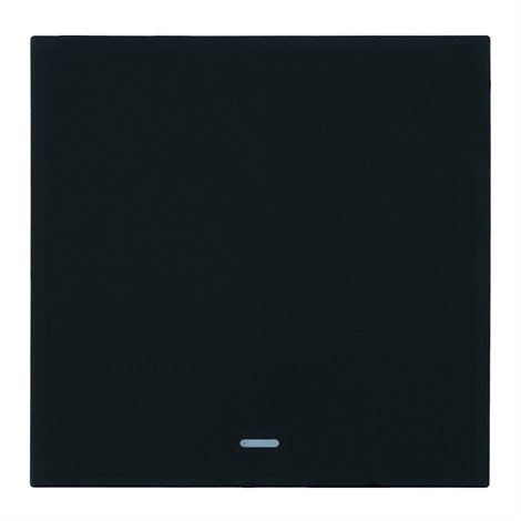 Выключатель 1-клавишный c индикатором (механизм), STEKKER, 250В, 10А, серия Мия, RSW10-3101-05, черный бархат - фото 103109