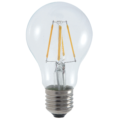 FL-LED Filament A60 10W E27 3000К 220V 1100Лм 60*108мм FOTON_LIGHTING - лампа груша прозрачная - фото 19816