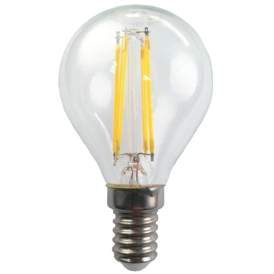 FL-LED Filament G45 7.5W E14 3000К 220V 825Лм 45*75мм FOTON_LIGHTING - лампа шарик прозрачная - фото 20045