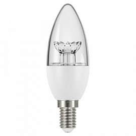 LS CLB 40 5W/827 220-240V CL E14 470lm 200* 15000h свеча прозрачн OSRAM LED-лампа - фото 20056