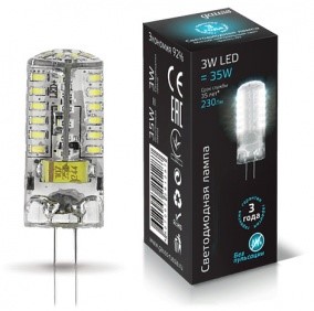 Светодиодная лампа Gauss LED G4 AC85-265V 3W 4100K - фото 20294