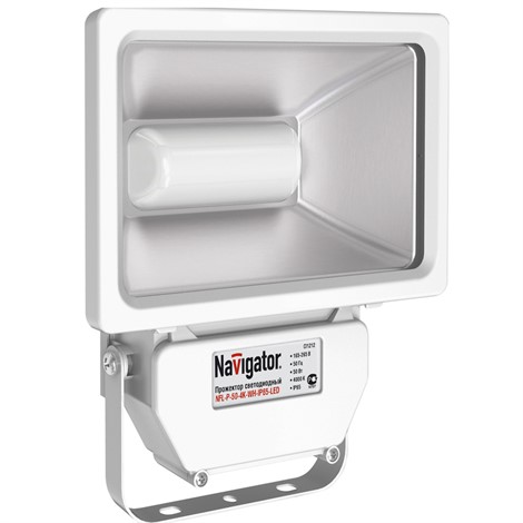 Светодиодный прожектор Navigator 94 640 NFL-P-50-4K-WH-IP65-LED - фото 22285