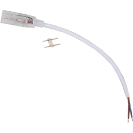 Ecola LED strip 220V connector кабель питания 150мм с муфтой и разъемом IP68 для ленты 12x7 - фото 23327