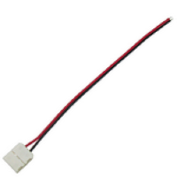 Ecola LED strip connector соед. кабель с одним 2-х конт. зажимным разъемом 10mm 15 см. уп. 3 шт - фото 23336