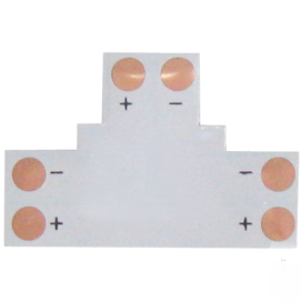Ecola LED strip connector гибкая соед. плата T для зажимного разъема 2-х конт. 10 mm уп. 5 шт - фото 23343