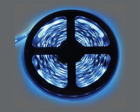 Ecola LED strip STD 4,8W/m 12V IP20 8mm 60Led/m Blue синяя светодиодная лента на катушке 5м - фото 23392