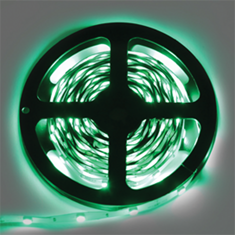 Ecola LED strip STD 7,2W/m 12V IP20 10mm 30Led/m Green зеленая светодиодная лента на катушке 5м - фото 23404