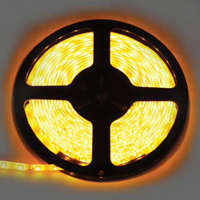 Ecola LED strip PRO 4,8W/m 12V IP65 8mm 60Led/m Yellow желтая светодиодная лента на катушке 5м - фото 23412