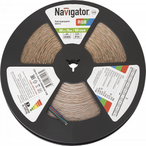 Светодиодная лента Navigator 71 247 NLS-3528RGB60-4.8-IP20-12V-R20 - фото 23806
