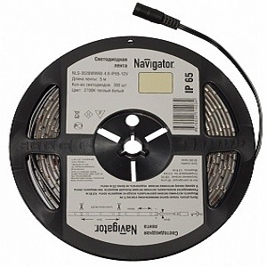 Светодиодная лента Navigator 71 404 NLS-3528B60-4.8-IP65-12V R5 - фото 23825