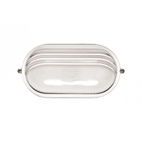 Светильник Vito VT-321C 100W E-27 овал Белый с ресничкой IP54 - фото 23980