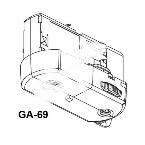 GA69-2 Мультиадаптер Nordic 6А, 250V черный (нагрузка до 5 кг) - фото 24897