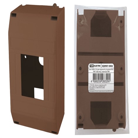 Бокс КМПн 1/4 для наружной установки IP20 "ЭКО" (бук) инд. штрихкод TDM - фото 25449
