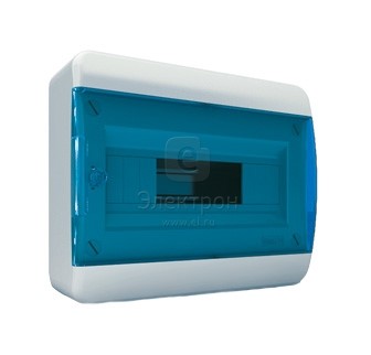 Щит встраиваемый Tekfor BVS 40-08-2 8 модулей синяя дверца IP40 - фото 25533