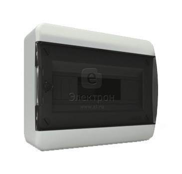Щит навесной Tekfor BNK 40-12-1 12 модулей черная дверца IP40 - фото 25558