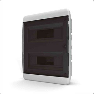 Щит встраиваемый Tekfor BVK 40-24-1 24 модуля черная дверца IP40 - фото 25592