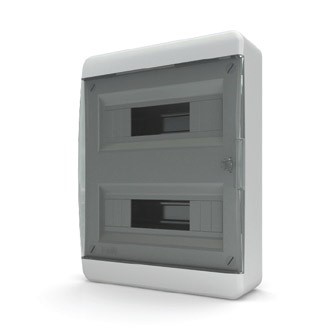 Щит навесной Tekfor BNK 40-24-1 24 модуля черная дверца IP40 - фото 25600