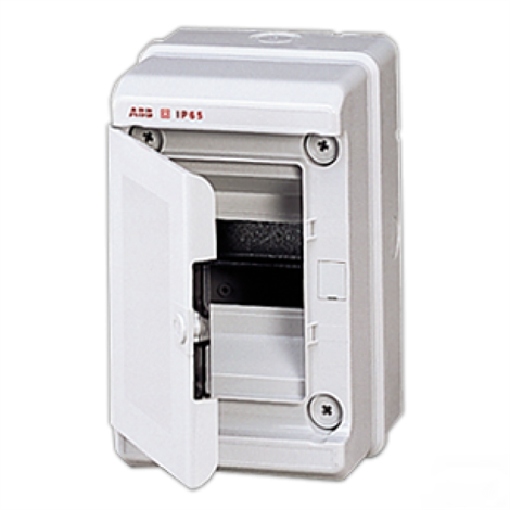 Бокс ABB EUROPA IP65 настенный 4М с дверцей серый - фото 25609
