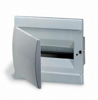 ABB Unibox Бокс встраеваемый белый 8мод. c белой дв. IP40 (с клеммным блоком) - фото 25646