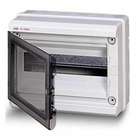 Бокс ABB EUROPA IP65 настенный 12М с прозрачной дверцей серый - фото 25653