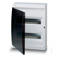 ABB Unibox Бокс навесной белый 24мод. с дымчатой дв. IP41 (с клеммным блоком) - фото 25675