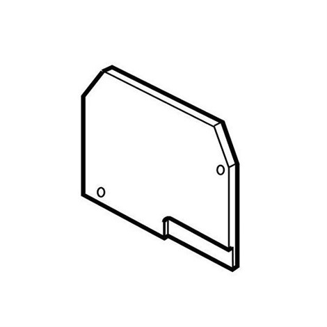 ABB FEM6 Entrelec Изолятор торцевой 2.8, синий - фото 25891