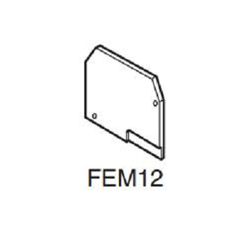 ABB FEM12 Изолятор торцевой для M16/12 синий - фото 25923