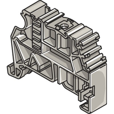 ABB BADL Фиксатор торцевой для рейки DIN3 - фото 25928