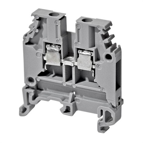 ABB M6/8 Entrelec Клеммник винтовой до 6 мм.кв., серый "фазный" - фото 25942