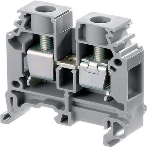 ABB M10/10 Entrelec Клеммник винтовой до 10 мм.кв., серый "фазный" - фото 25964