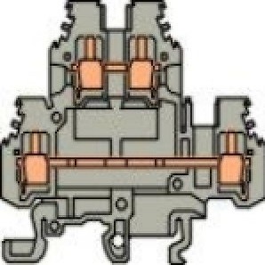 ABB M4/6.DD Клеммник винтовой 2-х уровневый до 4мм.кв - фото 26121