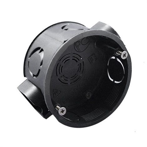 PlastElectro Коробка установочная 1-я скрытой проводки D68(60)х40,усиленная,ушки стыковки, IP20 - фото 26611