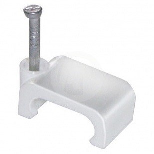 Плоская пластиковая скоба 9мм, 50шт TDM SQ0513-0013 - фото 27926