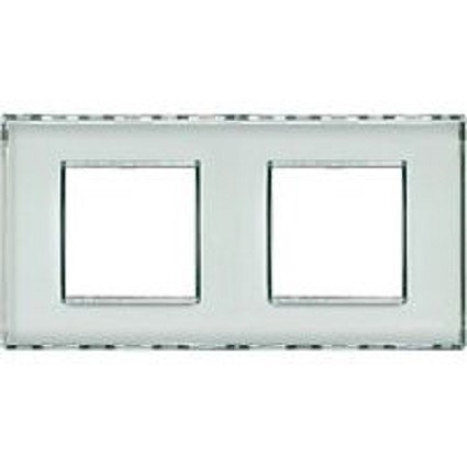 LND4802M2KR Bticino LivingLight Рамка прямоугольная. 2 поста. цвет Kristall - фото 28379