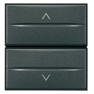 BT Axolute Антрацит Переключатель 2-х кнопочный 16А 1Р (1-0-2), 2 мод - фото 28719