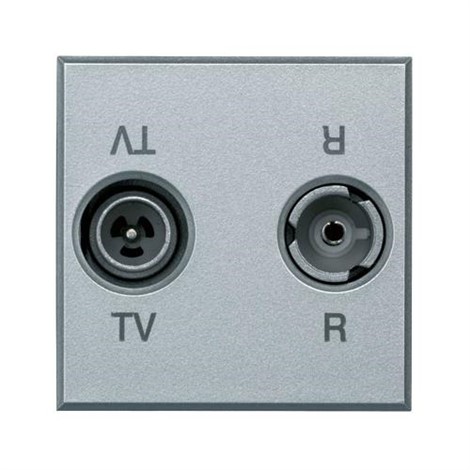 BT Axolute Алюминий Розетка ТV-RD оконечная 2 мод - фото 28746