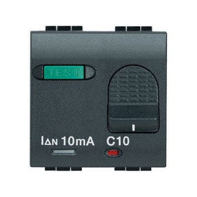 L4305/10 Bticino LivingLight. 2х полюсный дифференциальный автоматический выключатель 10А 230В 2 модуля - фото 28850