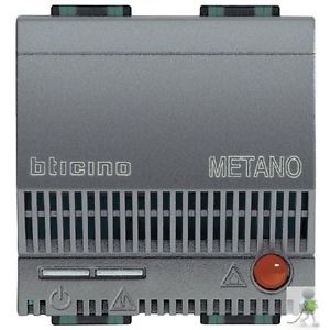 L4511/12 Bticino LivingLight. Детектор метана со световой и звуковой сигнализацией (85дБ). питание 12В. 2 модуля - фото 28871