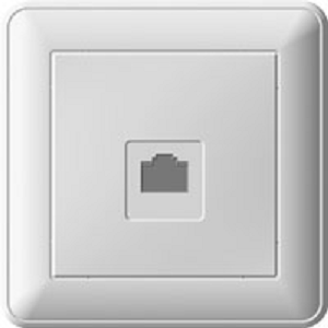 Wessen 59 Бежевый Розетка компьютерная 1-ая RJ45 кат. 5e в сборе с рамкой RSI-152K5E-28 - фото 29149