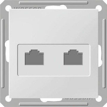 Wessen 59 Бежевый Розетка двойная ТЛФ комп 5е (RJ11 RJ45) RSI-251TK5E-2-86 - фото 29157