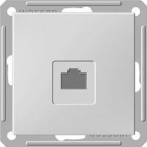 Wessen 59 Матовый хром Розетка компьютерная 1-ая RJ45 кат. 5e RSI-152K5E-5-86 - фото 29168