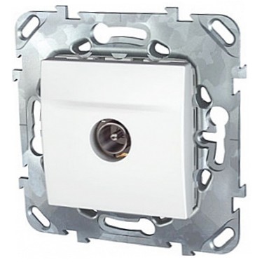 Schneider Electric Unica Белый Розетка TV единственная (MGU5.462.18ZD) - фото 29253