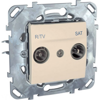 Schneider Electric Unica Бежевый Розетка TV-SAT оконечная (MGU5.455.25ZD) - фото 29282