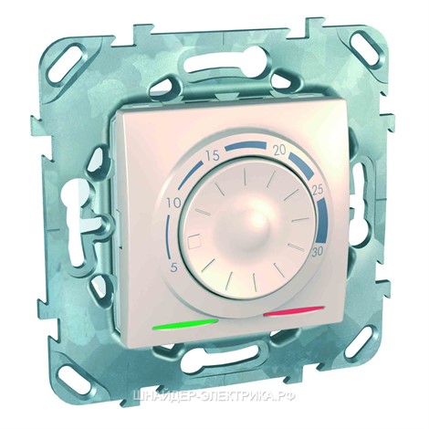 Schneider Electric Unica Бежевый Термостат электронный 8А (от 5Сдо 30С) (MGU5.501.25ZD) - фото 29309