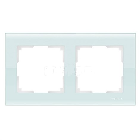 Рамка Werkel Favorit 2 поста WL01-Frame-02 натуральное стекло - фото 29815