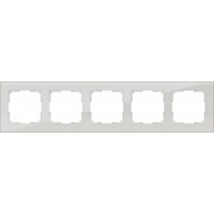 Рамка Werkel Favorit 5 постов WL01-Frame-05 Дымчатый, стекло - фото 29859