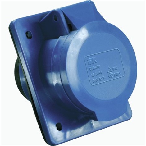 Розетка силовая стационарная для скрытой установки IP44 32А 2P PE 220В TDM ELECTRIC - фото 30571